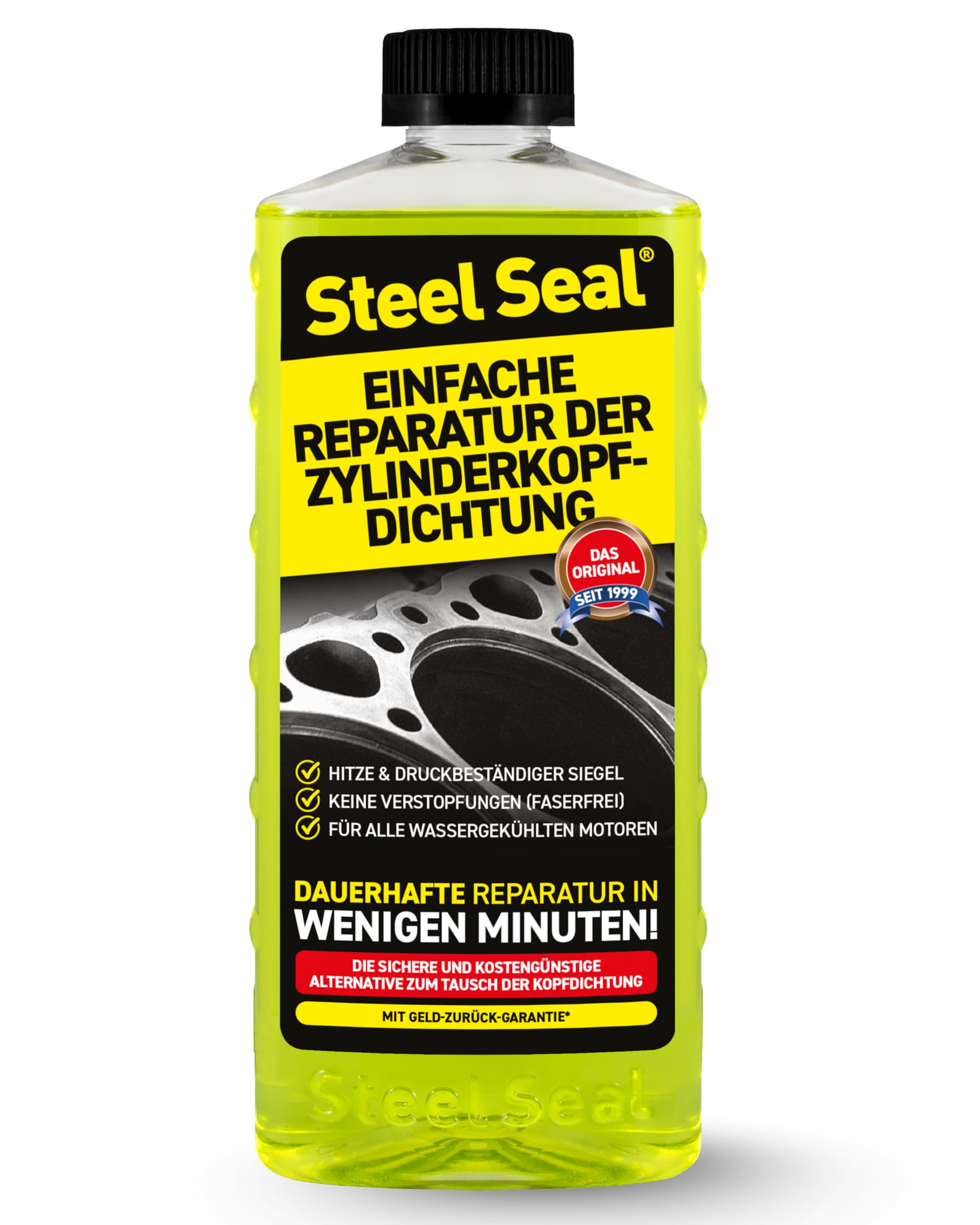 Steel Seal: łatwa naprawa uszkodzonych uszczelek głowicy cylindra, oryginalny produkt o ulepszonej formule.