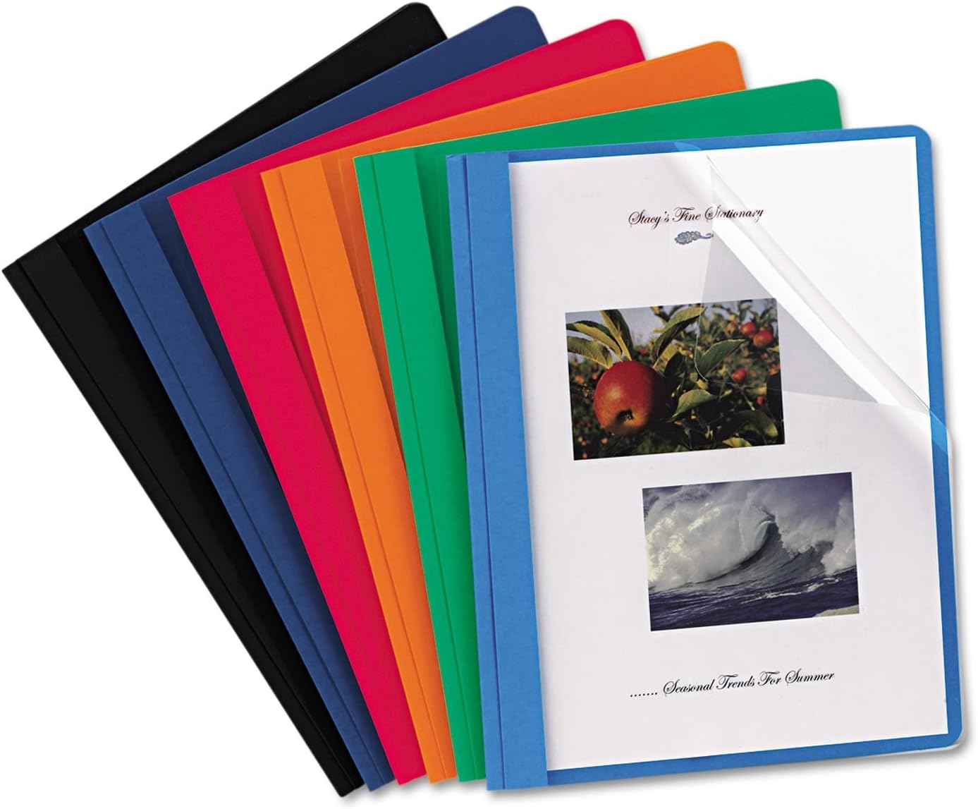 Report Cover, Tang Clip, Letter, 1/2" Capacity, 25 per Box