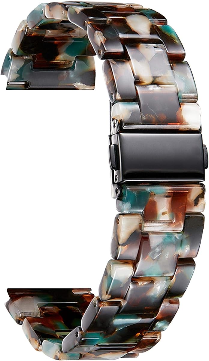 BINLUN Resin Watch Bands Replacement Watch Straps for Men Women 14 Colors Watchbands Lightweight 12/14/16/18/20/22mm Wrist Bands Fashion Skin-Friendly Smart Watch Bracelets