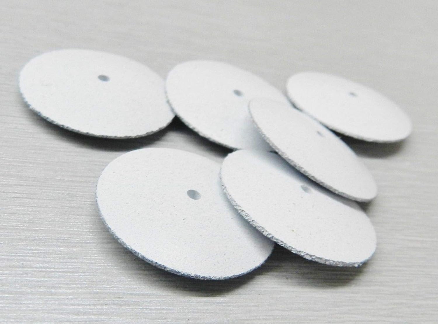 Silicone Knife Edge Wheels White Coarse Jewelry Polishing EVE Germany Pack 6