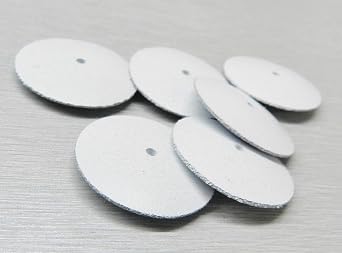 Silicone Knife Edge Wheels White Coarse Jewelry Polishing EVE Germany Pack 6