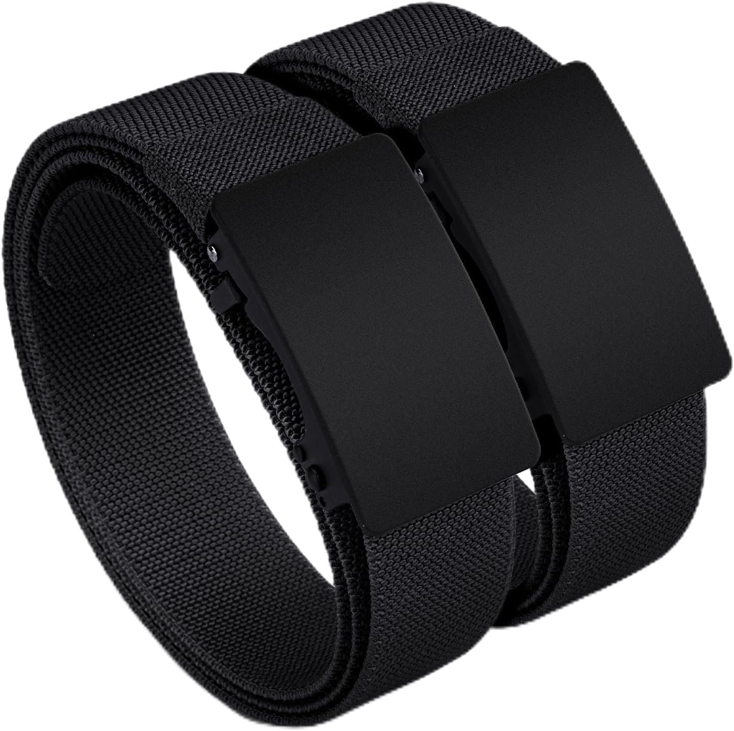 2-Pack 1.5" Stretch Ratchet Belt for Men, Trim to Fit