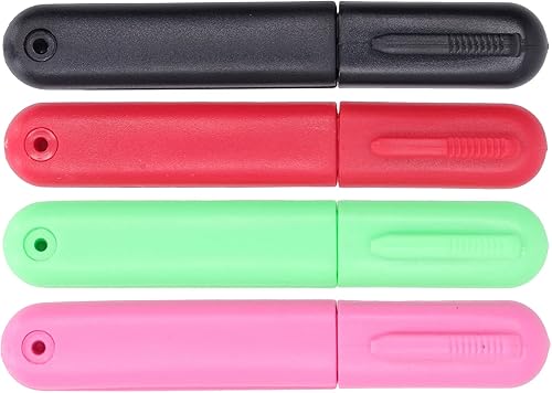 Miniatura 5 de Tijeras de coser, resistentes al desgaste, ligeras, redondas, 4 piezas con tapa para coser para el hogar