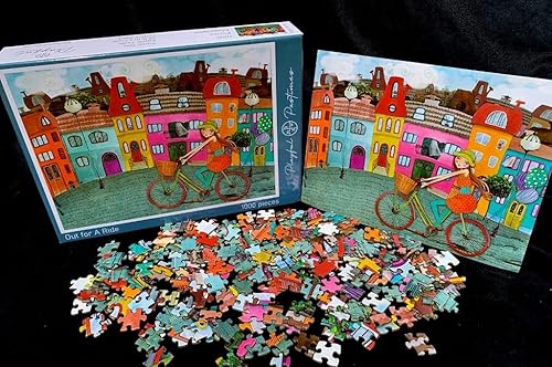 Miniatura 8 de Rompecabezas para adultos, 1000 piezas gruesas de alta calidad, para un paseo, dimensiones del rompecabezas de cartón 27 x 20 pulgadas