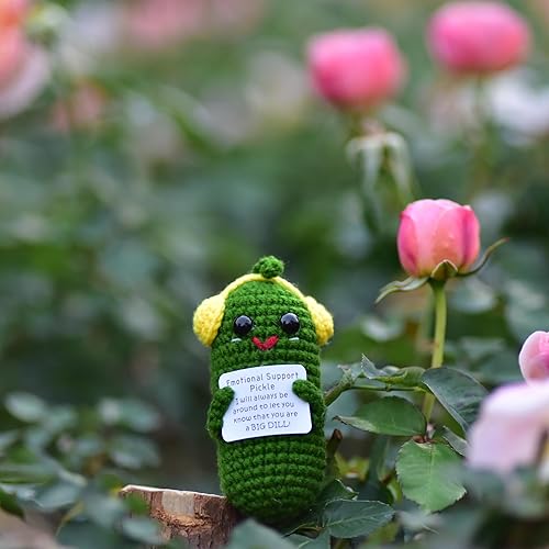 Miniatura 7 de qyqkfly Mini vida positiva patata hongo animales lindos creativo punto celebración tarjeta ganchillo cumpleaños Navidad niñas regalo fiesta