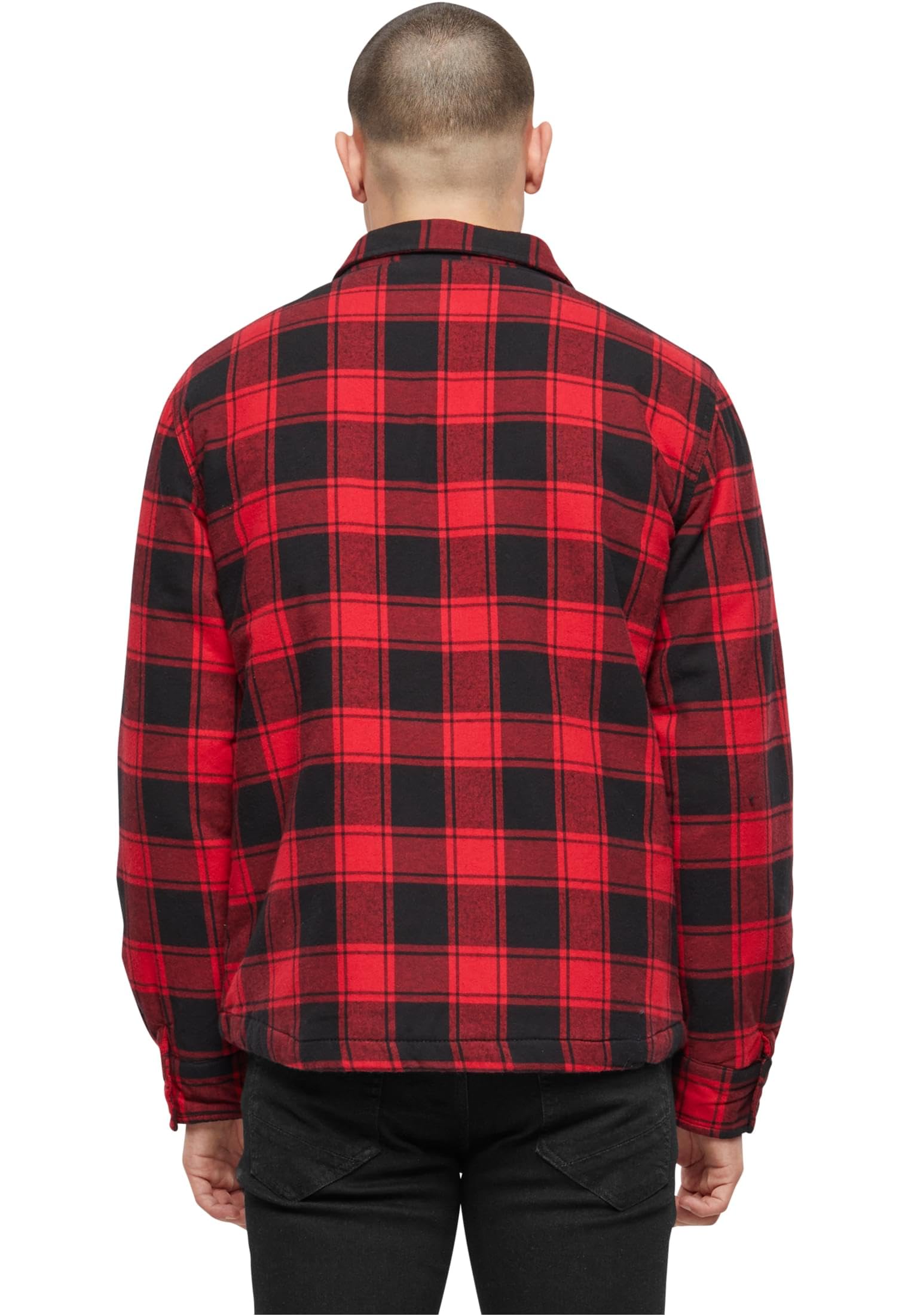 Brandit Chaqueta Leñador Hombre Chaqueta entre-tiempo negro/rojo