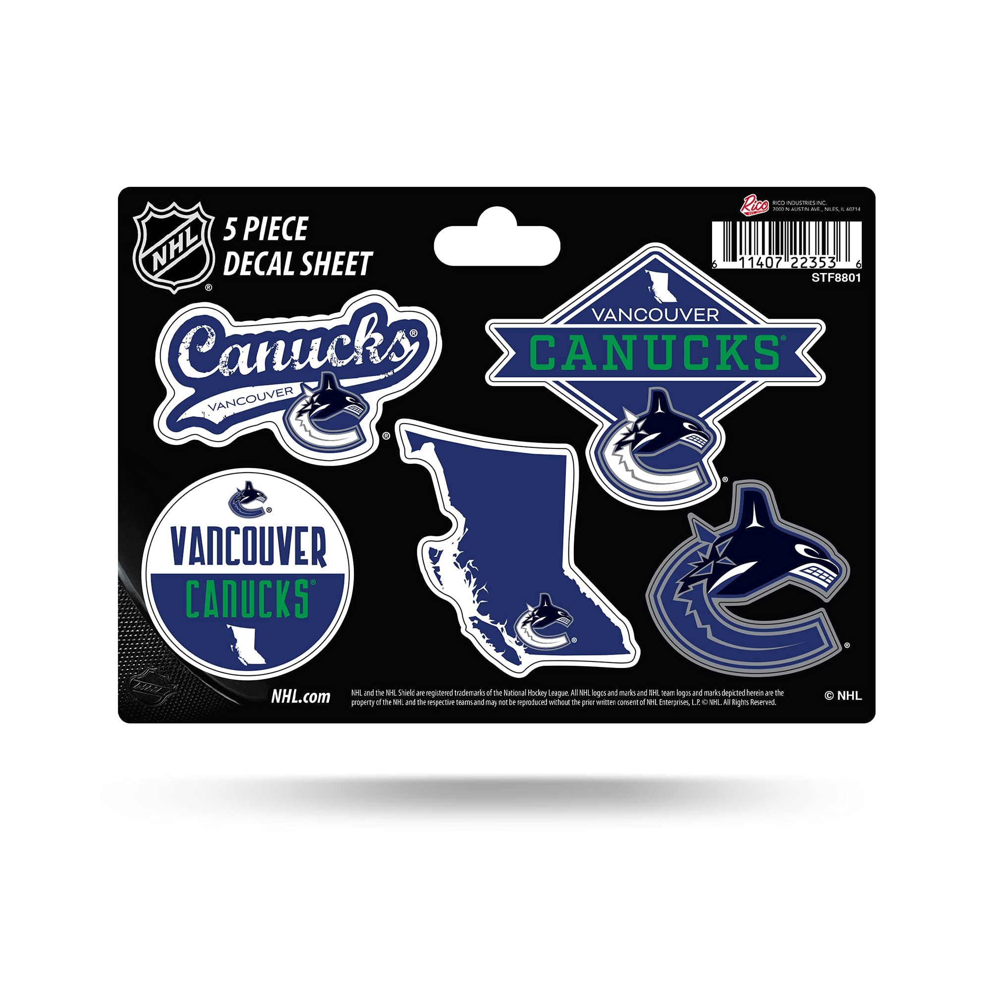 Rico Industries NHL 5-Pc Sticker Sheet