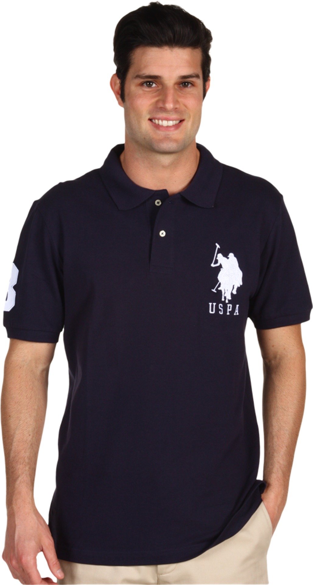 U.S. Polo Assn. Men's Solid Short-Sleeve Pique Polo Shirt