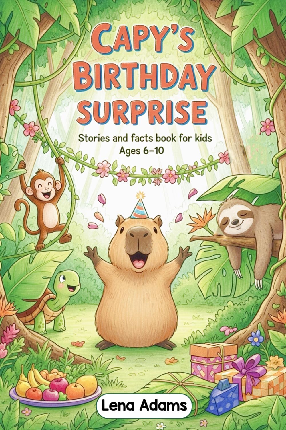 Capy's Birthday Surprise - Stories and facts book for kids Ages 6-10: Discover the world of baby capybaras in 8 fun stories with real facts at the end of each chapter for kids ages 6 to 10 - book 6