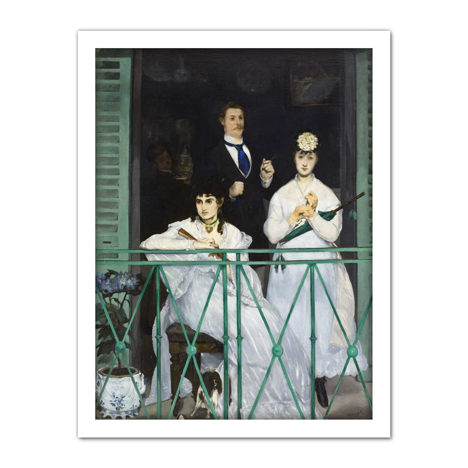 Edouard Manet The Balcony Large Framed Art Print Poster Wall Decor 18x24