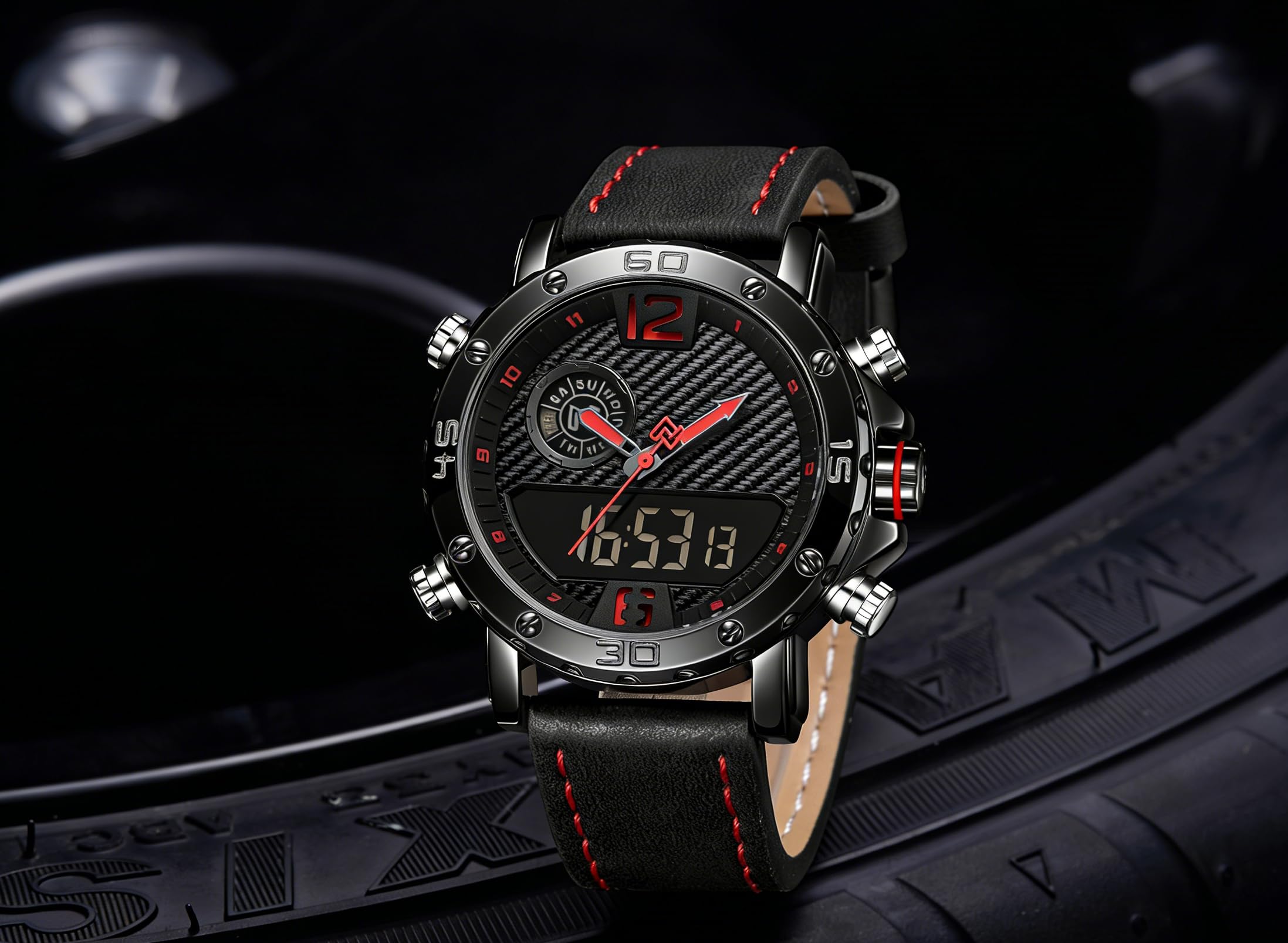 Herren-Armbanduhr, Analog, Silberfarben, Edelstahl, Skelett-Zifferblatt, Sportlich-Mechanischer Stil