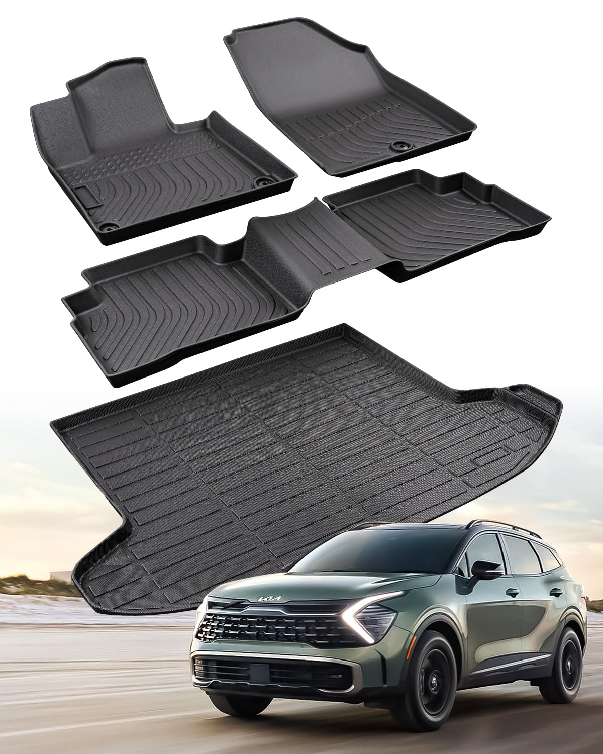 CreekT for Kia Sportage Floor Mats 2025 2024 2023 (NOT FIT Hybrid ...