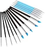 15 Pcs Silicone Sculpting Tools, Silicone Clay Sculpting Tools, Pottery Tools, Modeling Dotting Tools, Clay Shaping Modeling Wipe Out Tools, Embossing Tool for DIY Handicraft