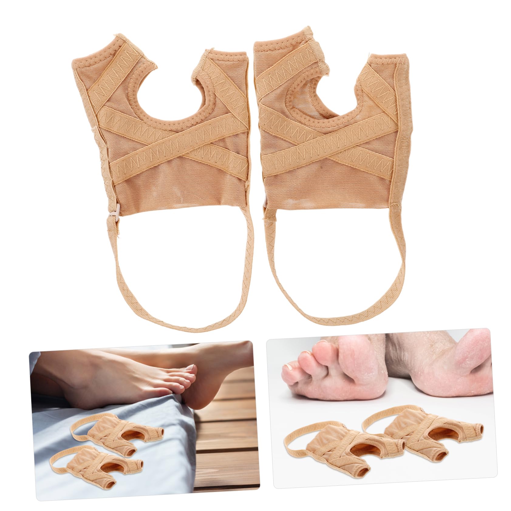 WOONEKY 1 Pair Toe Orthosis Bunions Cushion Women Toe Spreaders for Women Foot Products Feet Care Products for Women Bunion Brace Toe Separators for Overlapping Toes Women Bunion Pad Cloth