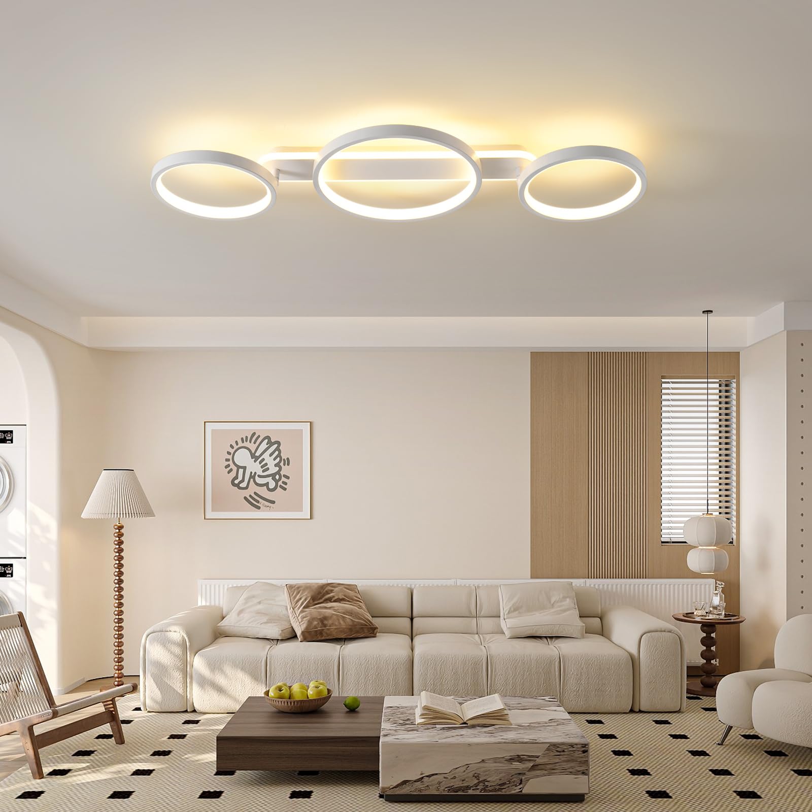 LED-plafondlamp Woonkamerlamp Creativiteit Ring