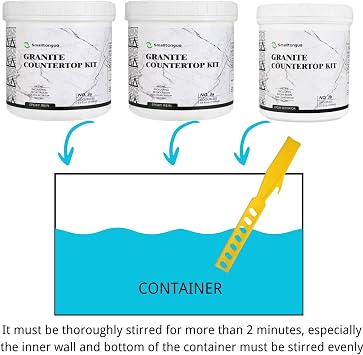 White Marble Countertop Paint Kit(Including Epoxy Resin), All-IN-ONE Set