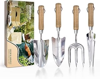 Jardineer Garden Tool Set, 4Pcs Gardening Tools Set Stainles