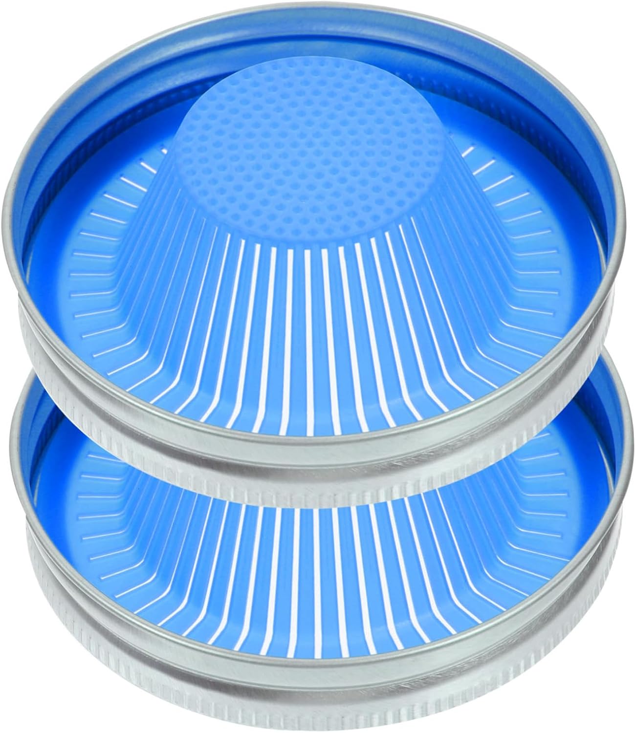TIDTALEO 2pcs Mason Jar Lids Filter Mesh Strainer Mason