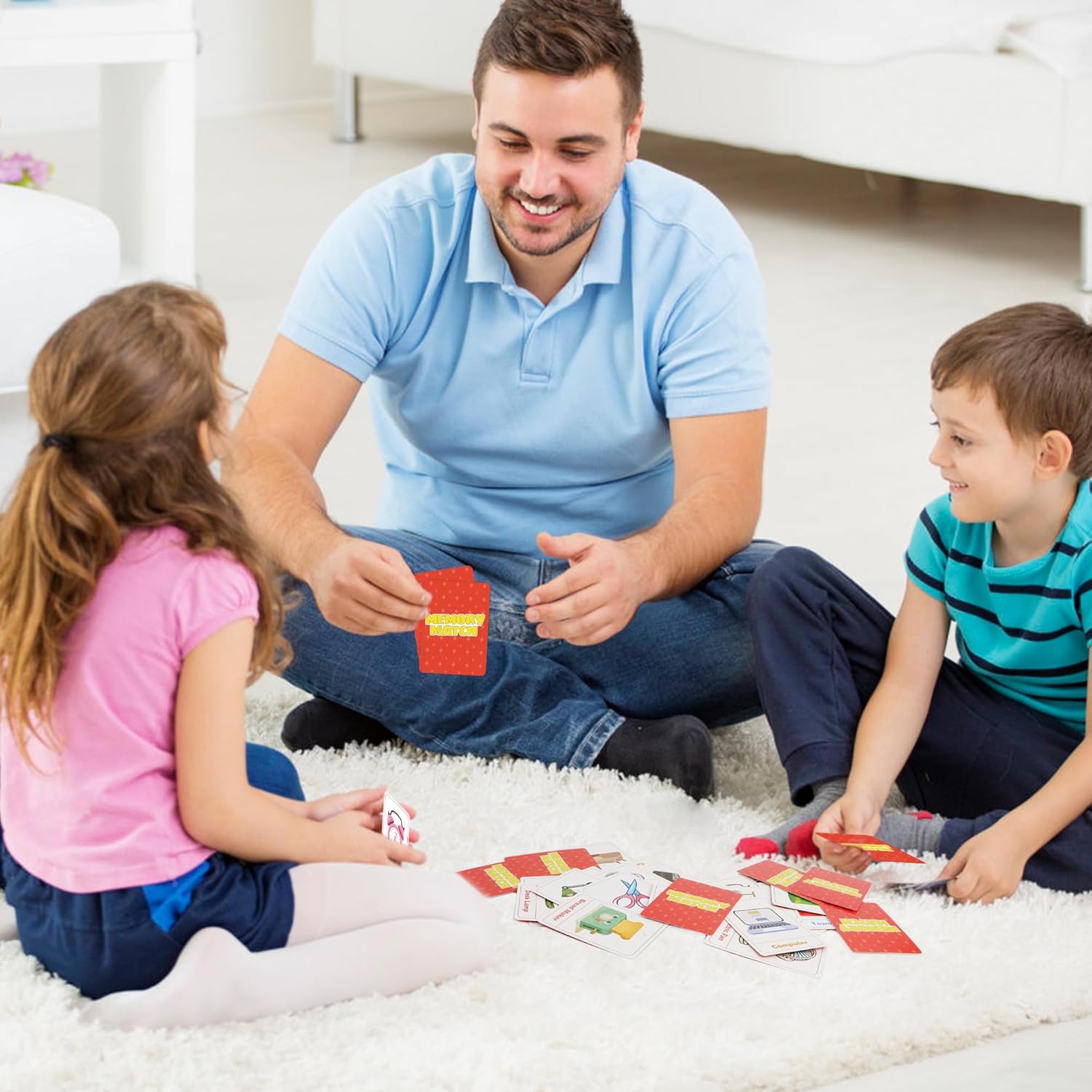 Kids Card Games, Go Fish, Old Maid, Memory Match and Crazy 8s, Go Fish Card Game for Kids 4-8, Fun Toddler Card Games for Family Game Night Party Games, Easter Basket Stocking Stuffers Birthday Gifts