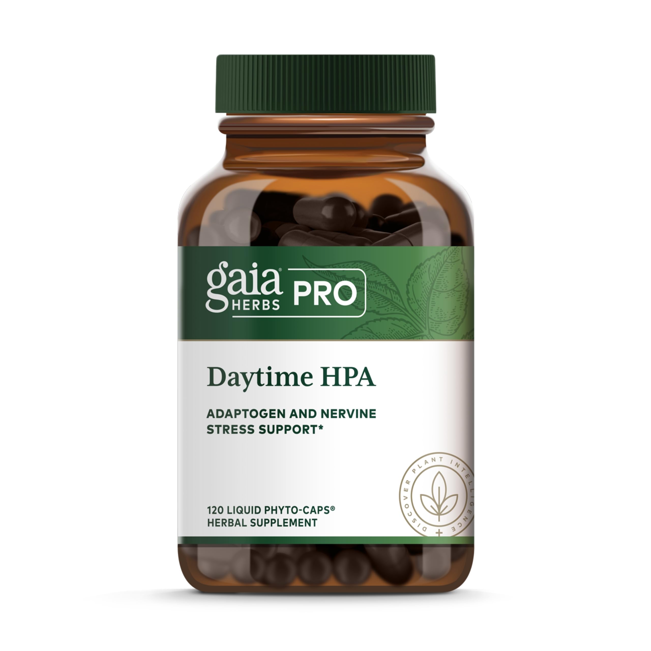 Gaia Herbs HPA Axis Daytime Maintenance Adrenal Support Liquid PhytoCapsules, 120 Count