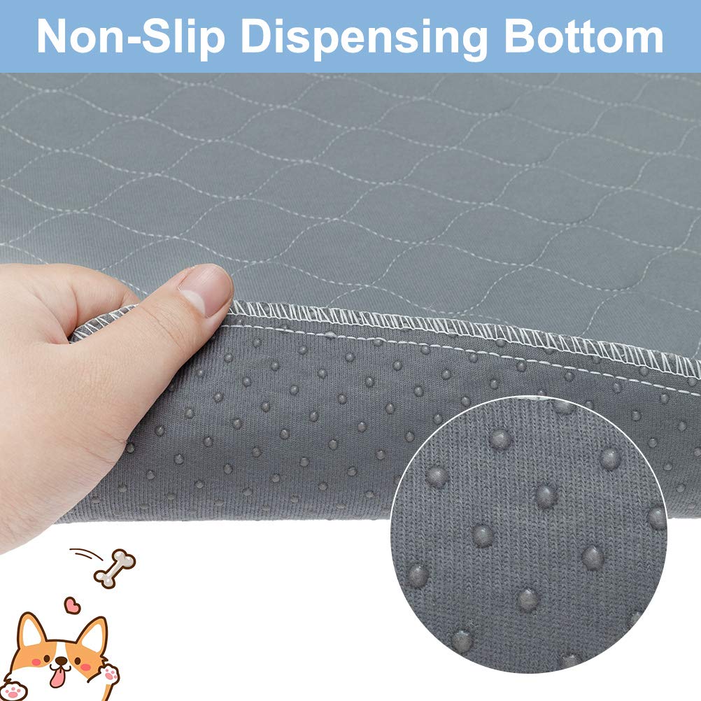 KOOLTAIL Almohadillas de orina Lavables para Perros – 2 Paquetes de 34 Pulgadas x 36 Pulgadas Antideslizantes para Cachorros Orinal Almohadillas de Entrenamiento, Reutilizables para entresacar