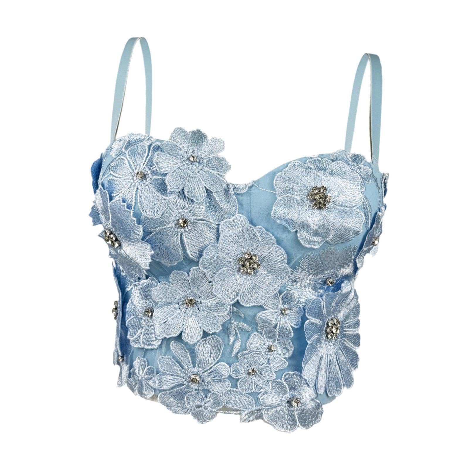 Enakshi Bustier Corset Vest Versatile Stylish Tank Top for Club Music Festival Dance M|Clothing, Shoes & Accessories|Womens Clothing| & Sleep |Package Includes:1x Women Crop Top-image-18
