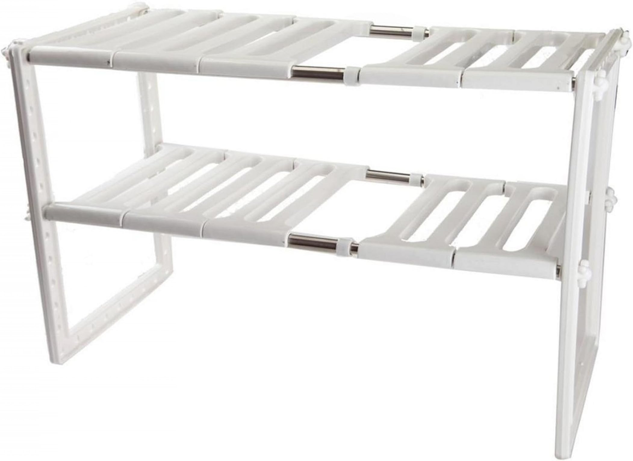 Creative Motion 2-Tier Adjustable Kitchen Rack/Shelf, 19.68 to 27.5-Inch