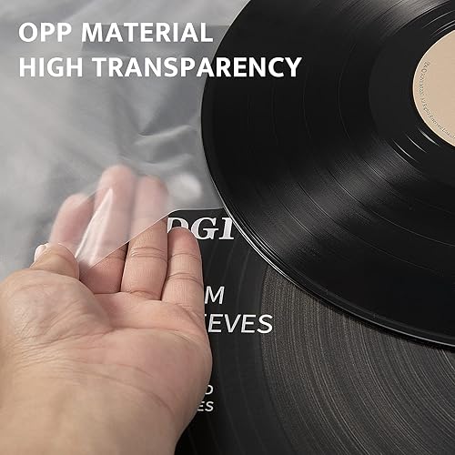 Miniatura 3 de Mangas interiores de disco de vinilo LP de 33 rpm, 12 pulgadas, mangas interiores LP, antiestáticas, sin arrugas, parte inferior redonda, fundas