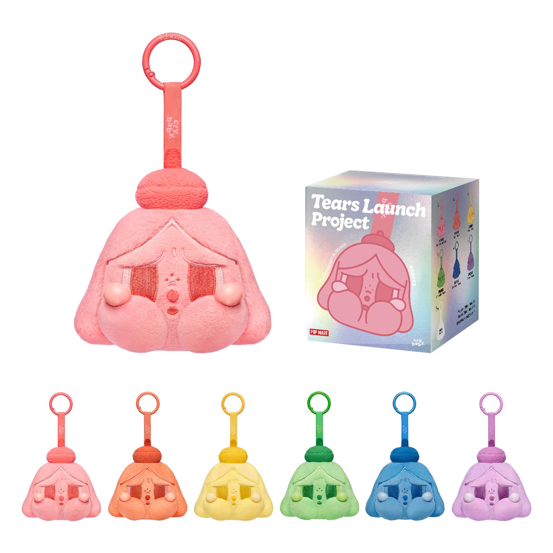 CRYBABY Tears Launch Project シリーズ シークレット POP MART Crybaby Tears Launch Project Series-Plush Pendant Blind