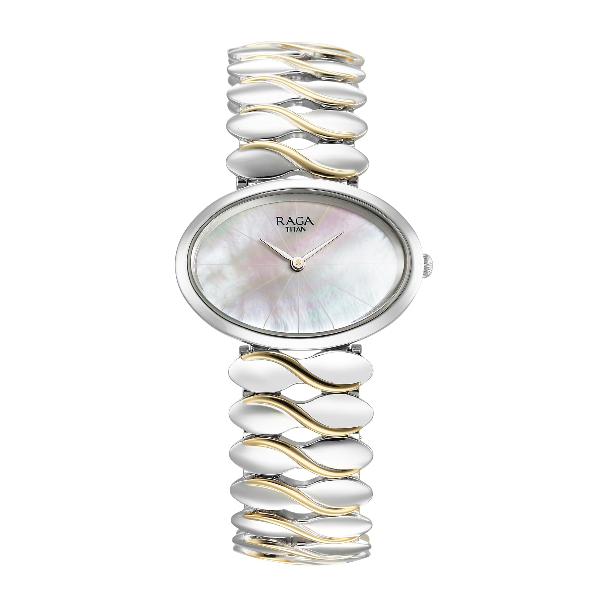 Titan Raga Silver Quartz Analog Mother of Pearl Dial Sterling Silver Metal Strap and Case Watch for Women_95219VM01-image-23
