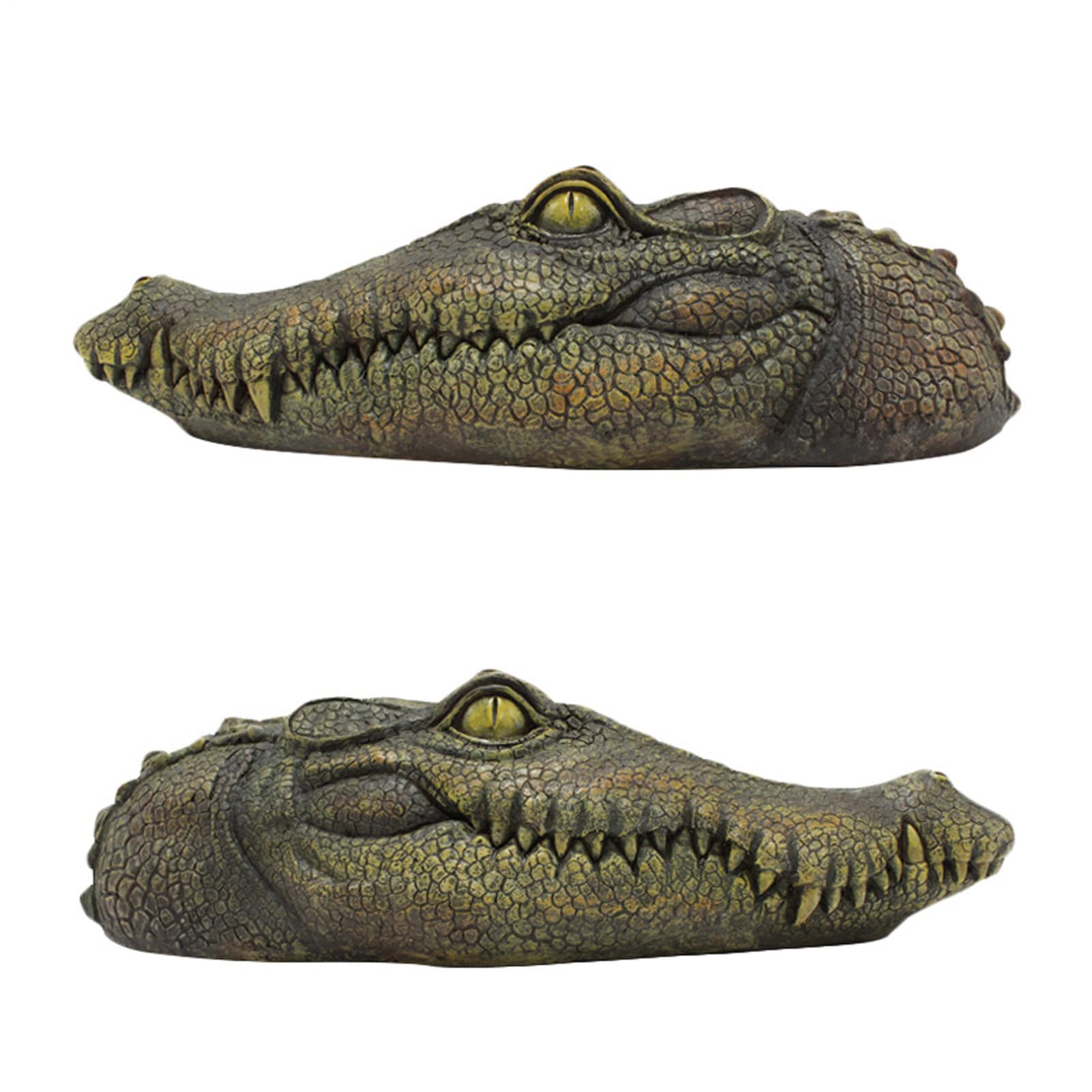 Schwimmendes Alligator-, authentisch aussehendes Wasser, langlebige Krokodil-Schwimmer, perfektes Teich-, Pool- oder See-Zubehör zur Abschreckung von Wildtieren und visuellen