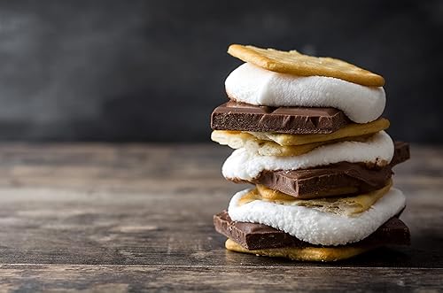 Miniatura 8 de Kit S'mores  Artículos empaquetados individualmente  96 artículos  Contiene chocolates + galletas Graham + malvaviscos  Ideal para reuniones,