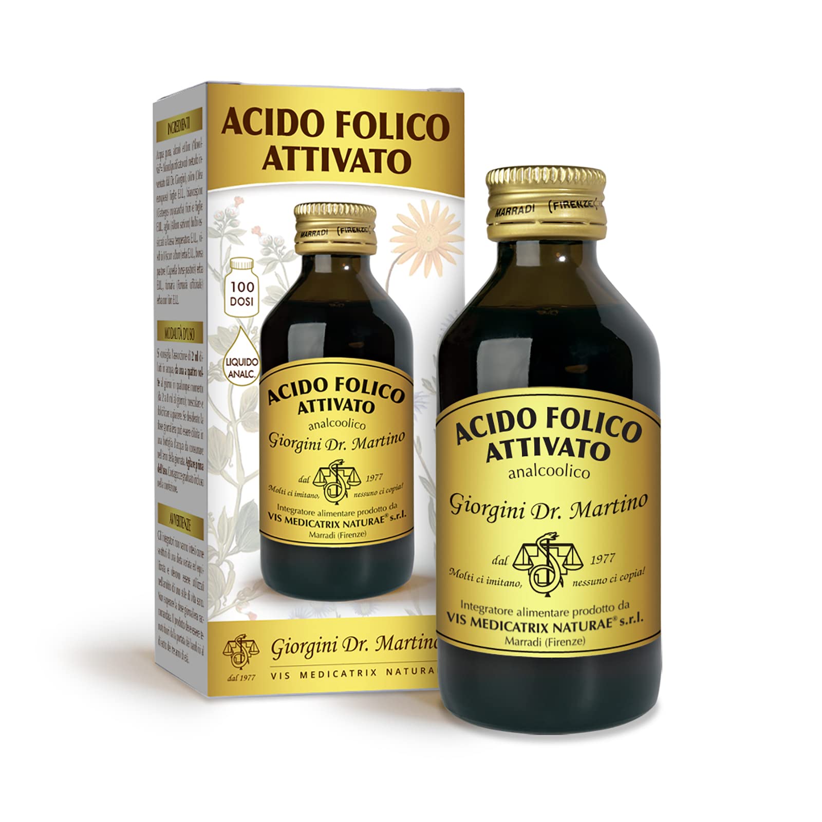 ACIDO FOLICO ATTIVATO liquido analcolico - 100 ml
