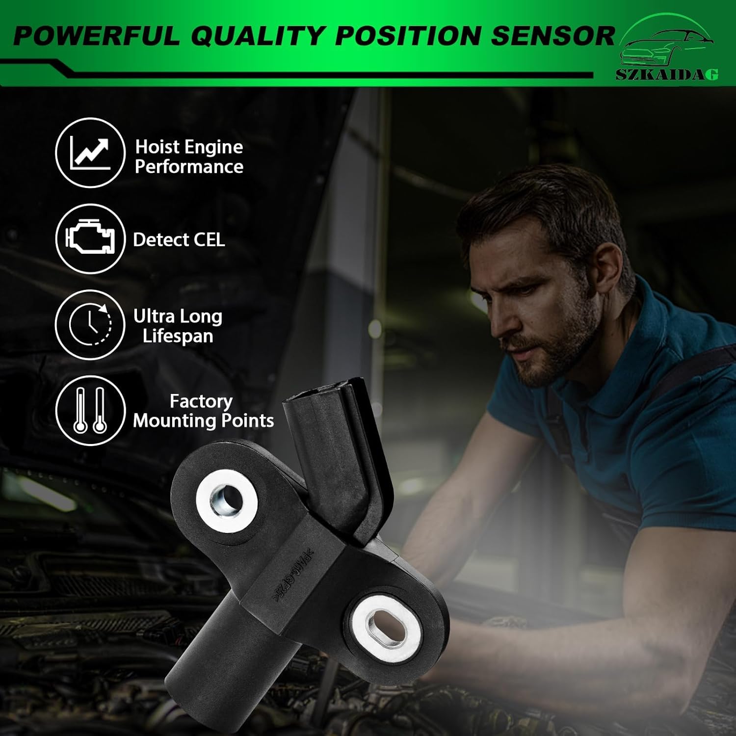 Crankshaft Position Sensor for:-Ford F150 for:-Mustang E150 E250 Club Wagon/Econoline/Econoline Club Wagon Thunderbird for:-Mercury Cougar Monterey 4.2L 3.8L 3.9L OE# 1F2Z6C315AA 4F2E6C315BA