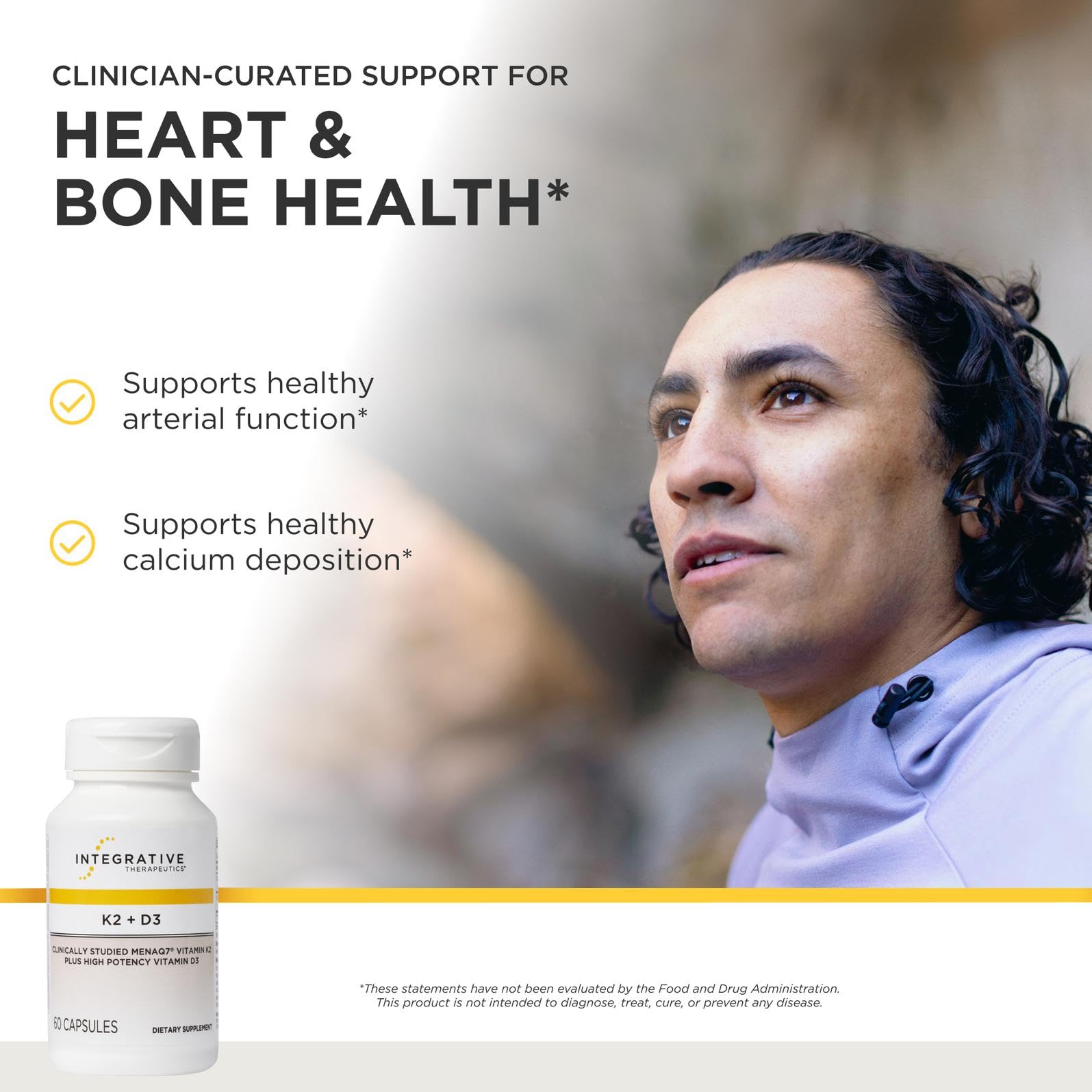 Integrative Therapeutics K2 + D3 Supplement, 60 Count — Amazon image 2