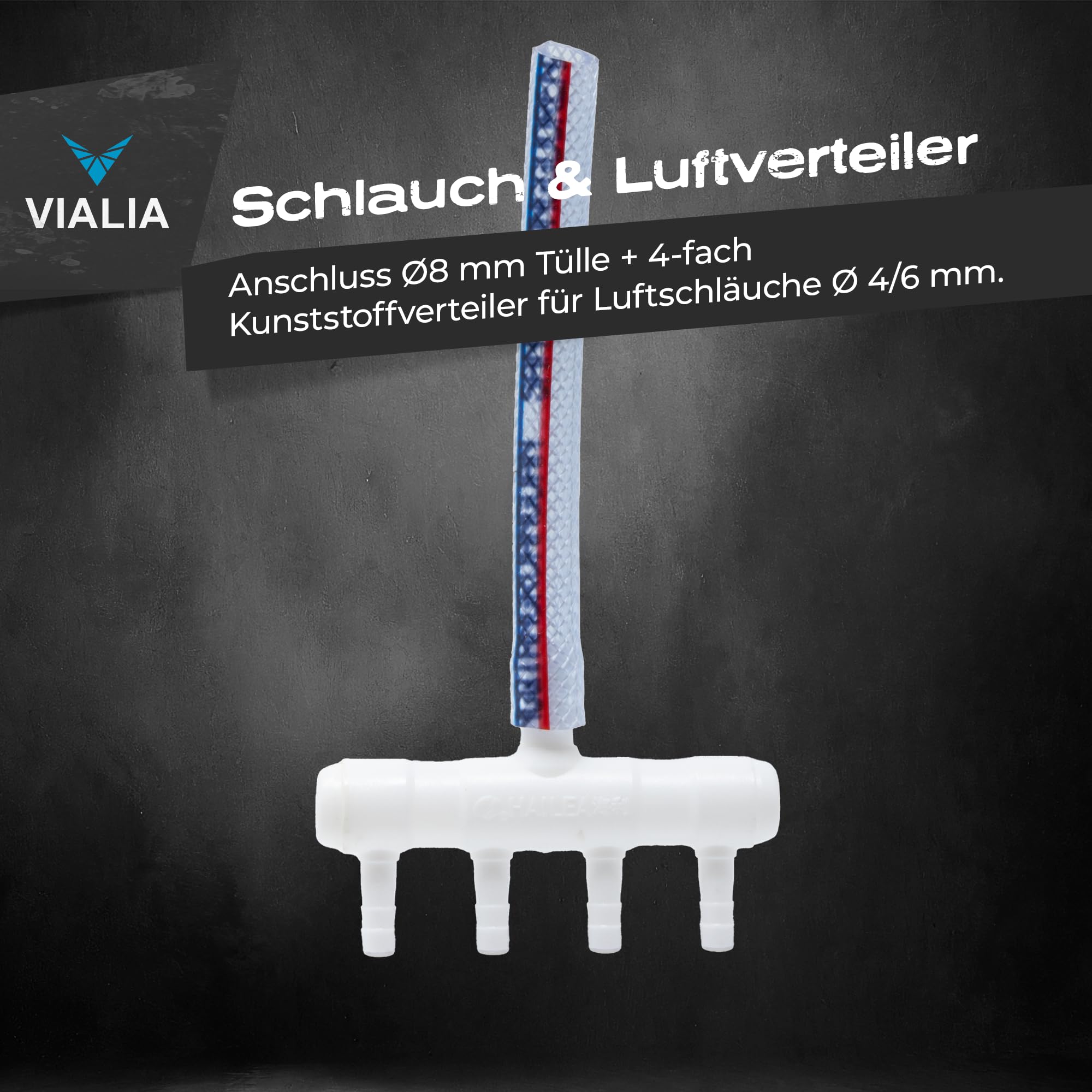 Teichbelüfter V-20 | Leistungsstarke 20W Sauerstoffpumpe | Hoher Luftstrom durch doppelte Luftkammer | Robustes Aluminiumgehäuse & einfache Wartung | Ideal für Koi- & Gartenteiche
