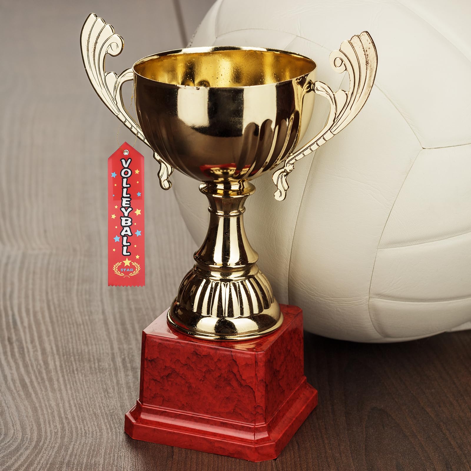 PATIKIL Stück Preisbänder Turnierschleifen Aufhängen, cm x cm Award Bänder Volleyball Teilnahmebänder Medaillenbänder Großhandel Gewinner für Wettbewerbe Sportveranstaltungen Rot