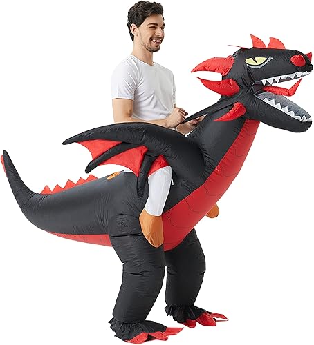 Miniatura 7 de Inflatable Dragon Costume Halloween Inflatable Blow-up Costume for AdultsManChristmas Party