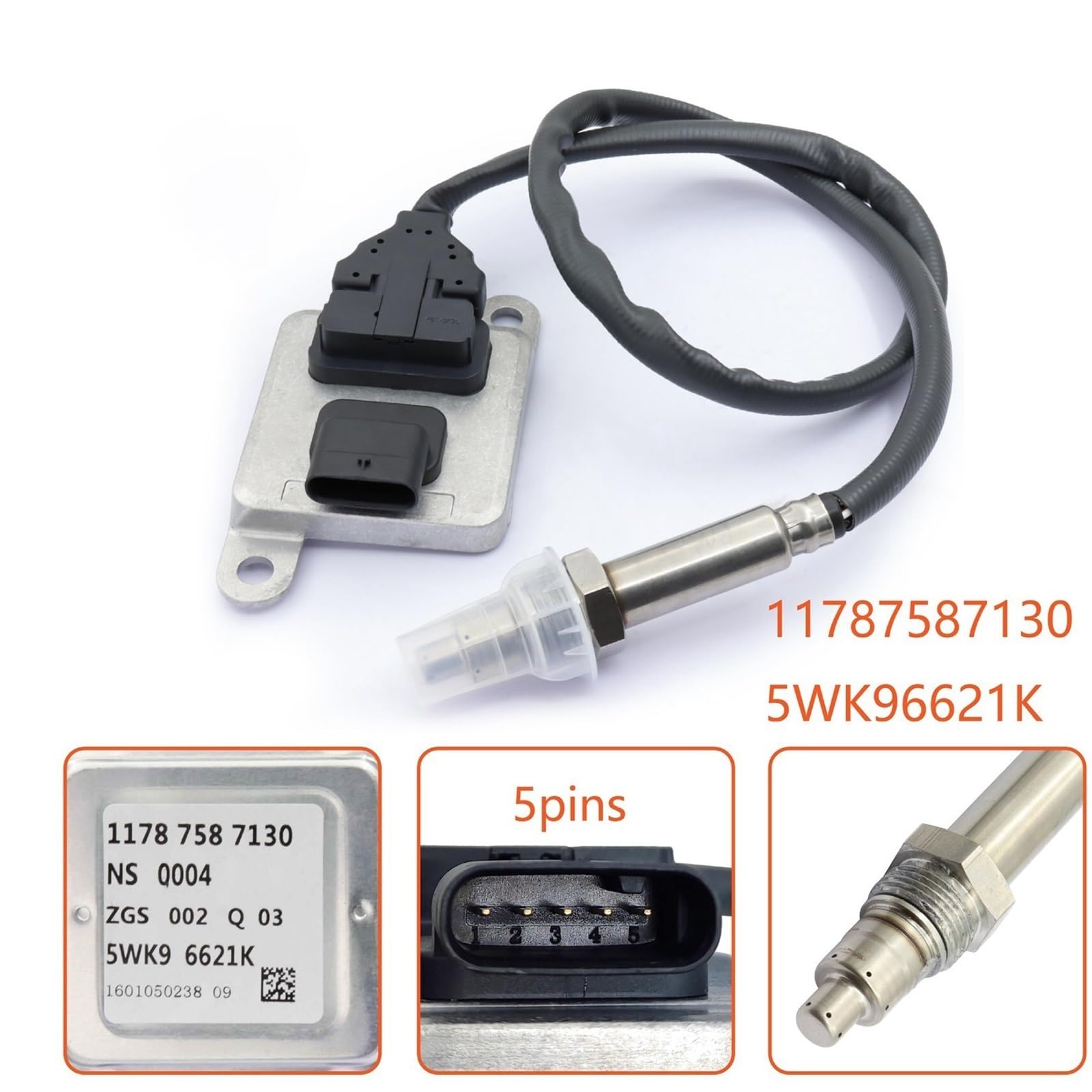 NOX-SENSOR 11787587130 758713005,5WK96621J, kompatibel for BMW E81 