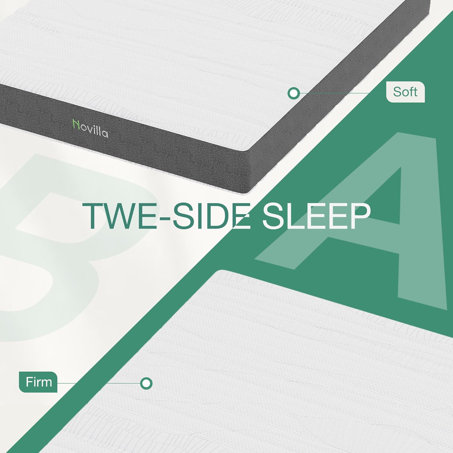 Novilla 12 Inch King Size Mattress in a Box, King Memory Foam Mattress with GelMax Cooling Cover & Charcoal-Infused Medium-Firm Support for Back Pain Relief, Motion Isolation