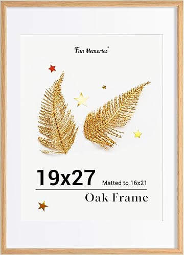 Miniatura 655 de Fun Memories Portarretratos de metal de 16 x 20 pulgadas con paspartú de 11 x 14 pulgadas, acabado de aluminio cepillado, parte delantera de vidrio