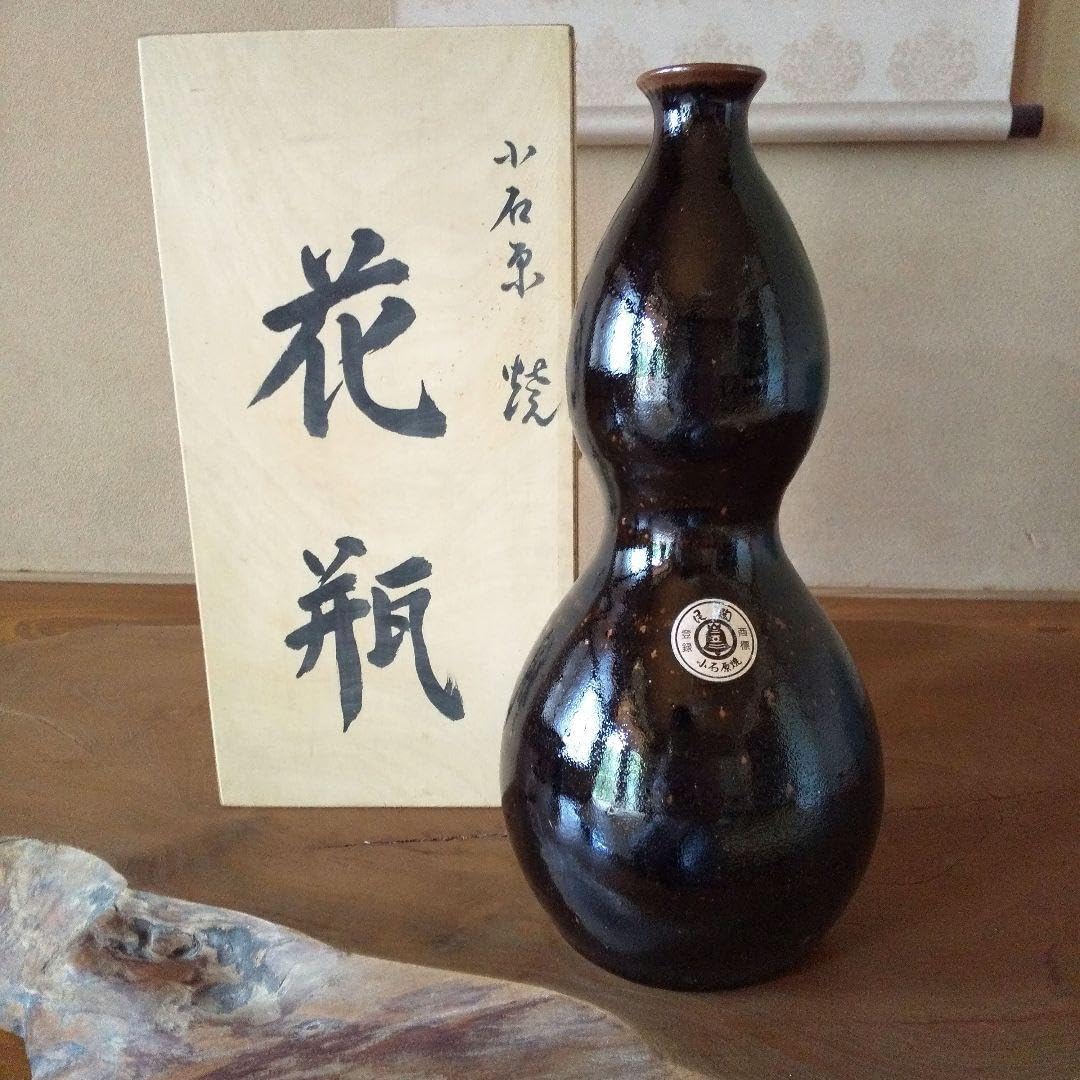 美術品・アンティーク・コレクション 古瀬戸 鉄釉 掛け分け 徳利 江戸