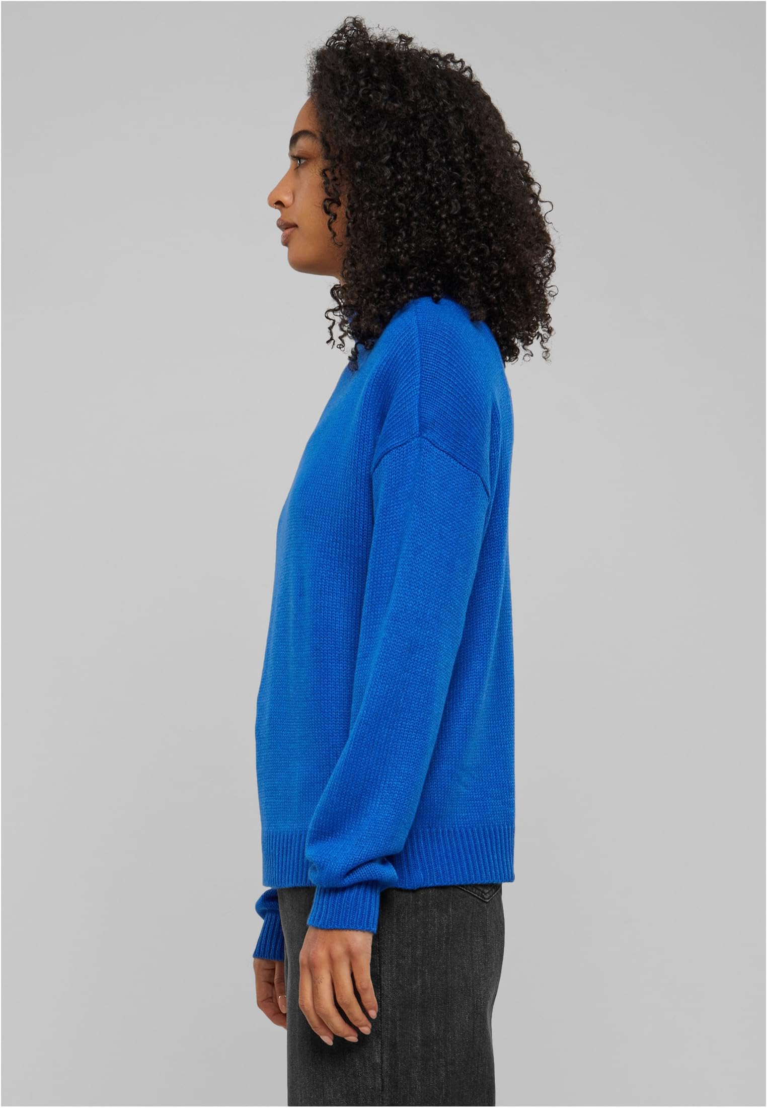 Urban Classics Bluza sportowa Kobiety Damska bluza oversize z turtleneck (1 w zestawie)
