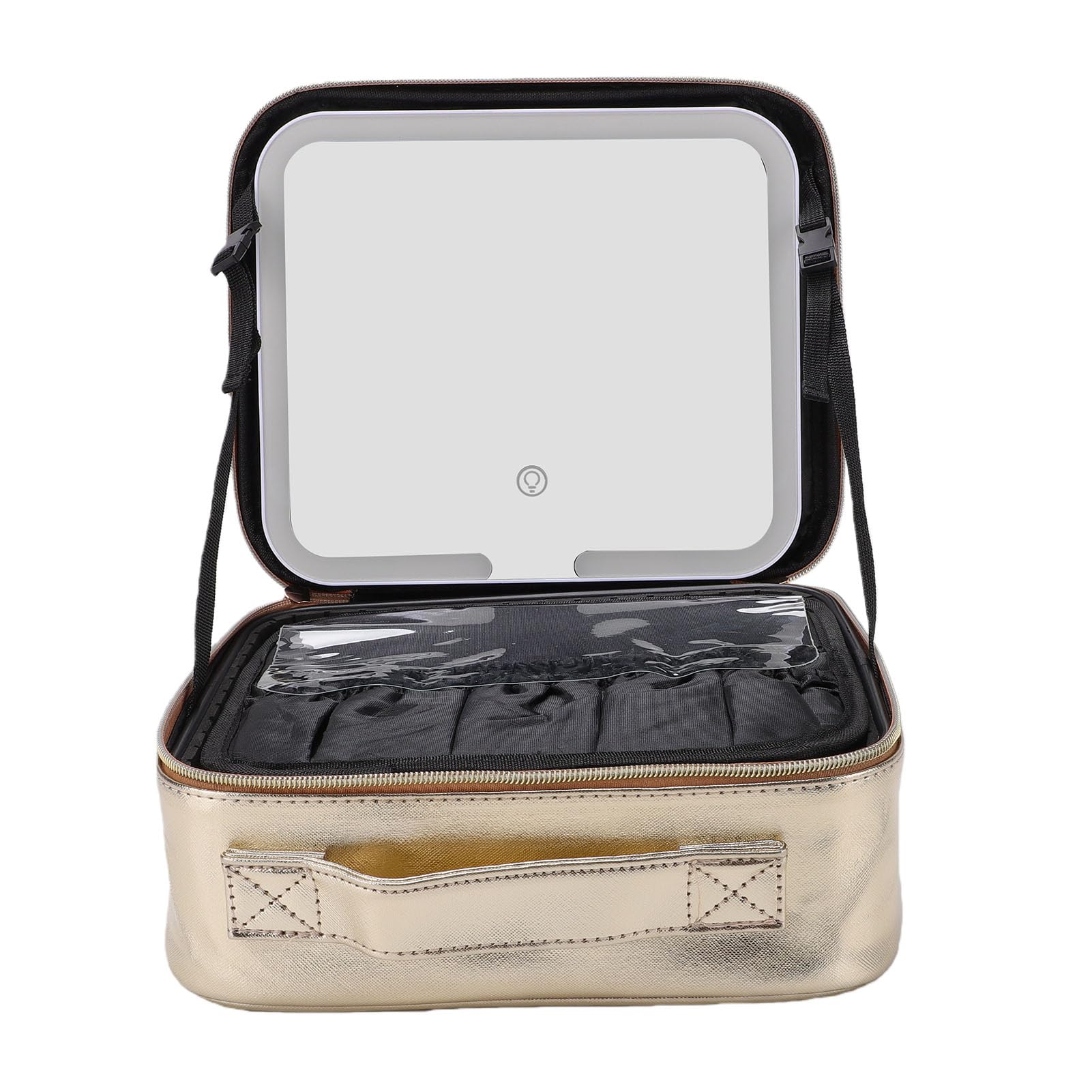 Naroote Coffret Maquillage Miroir LED Voyage Portable 3 Couleurs