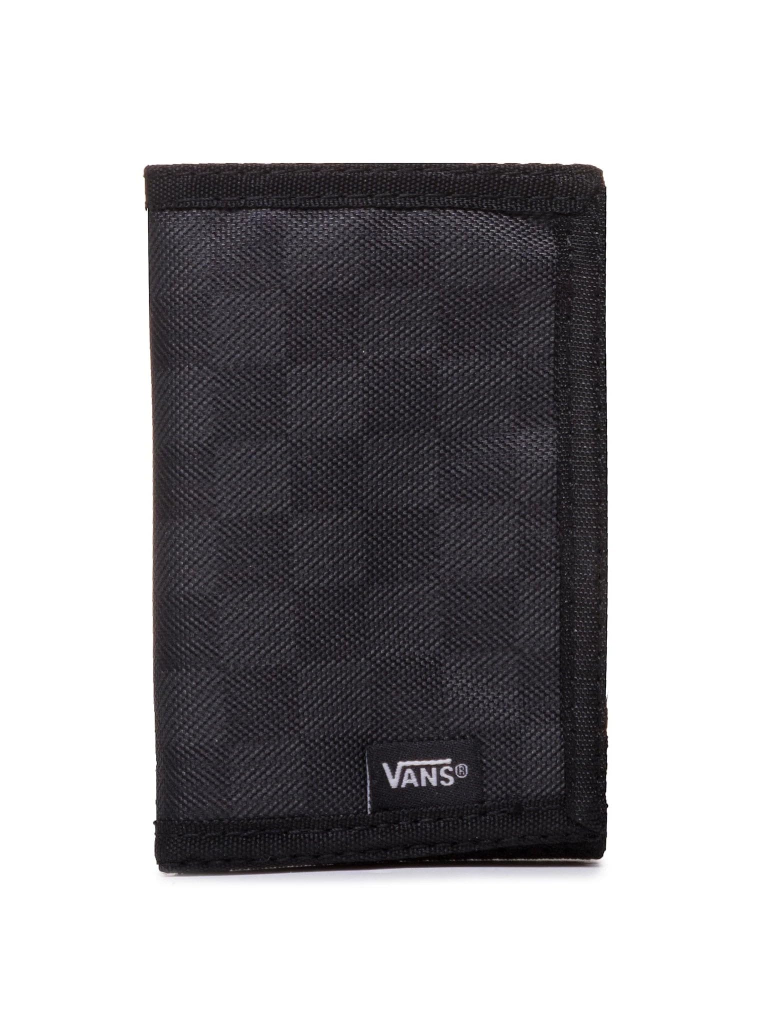 Vans Men's Slipped Tri-Fold Wallet, Black-Charcoal, One Size