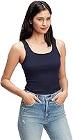 Gap Women's Ribbed Tank Top - Super Soft Cotton Blend, Everyday Essential Sleeveless Round Neck