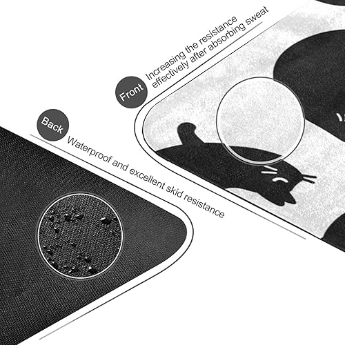 Miniatura 3 de Cute Chubby Frog Yoga Mat, 71 x 26 Inch Non-slip Yoga Mats Folding Travel Exercise Mat Indoor Outdoor Gym Pilates with Storage Bag for Women Men