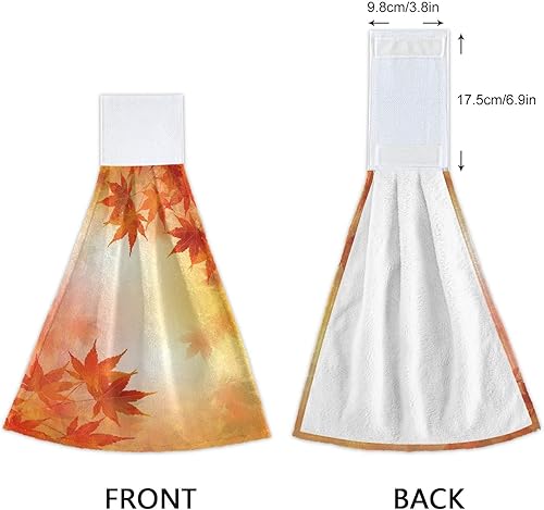 Miniatura 3 de senya Toalla de cocina colgante de Navidad, paquete de 2 toallas absorbentes con lazo para colgar, toalla de mano de gnomos de Navidad para baño