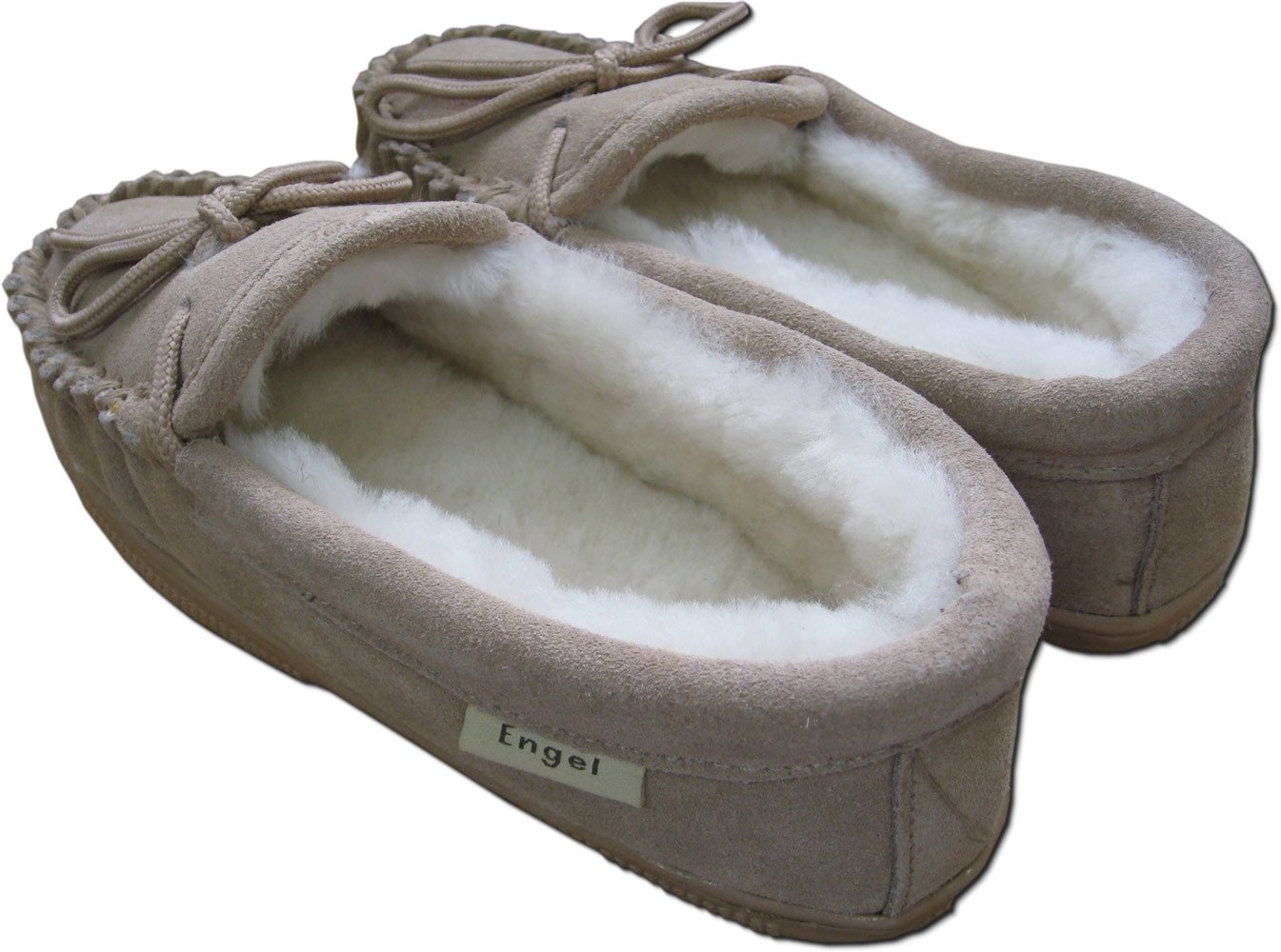 Reissner Lammfelle geschlossener Hausschuh Moccasin Veloursleder