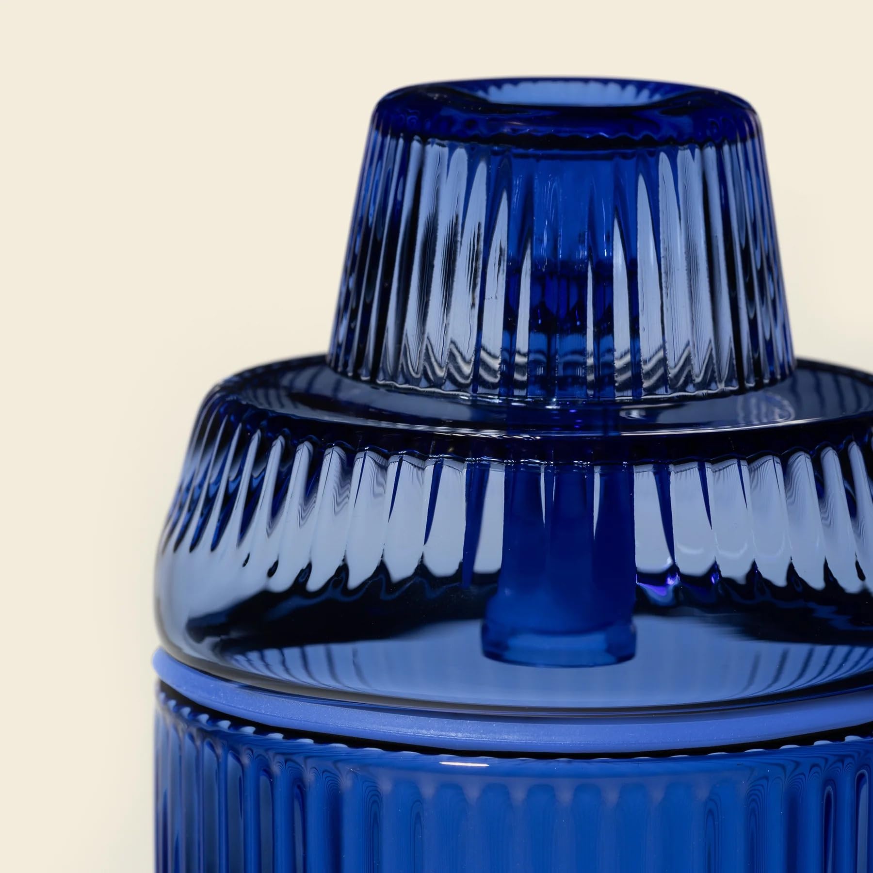 NWTN Home Deco Gravity Bong | Vintage Glasbong Wasserpfeife aus Borosilikatglas zum Rauchen mit 14 mm Kopf, Glas-Wasserpfeife für den Tisch (Lapis)